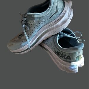 Hoka Sky Blue Athletic Sneakers used one time
